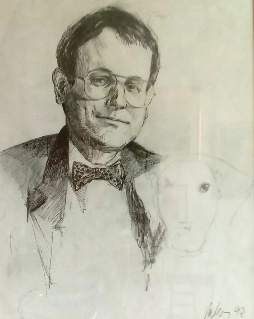 kreslený portrét Pavol Janík