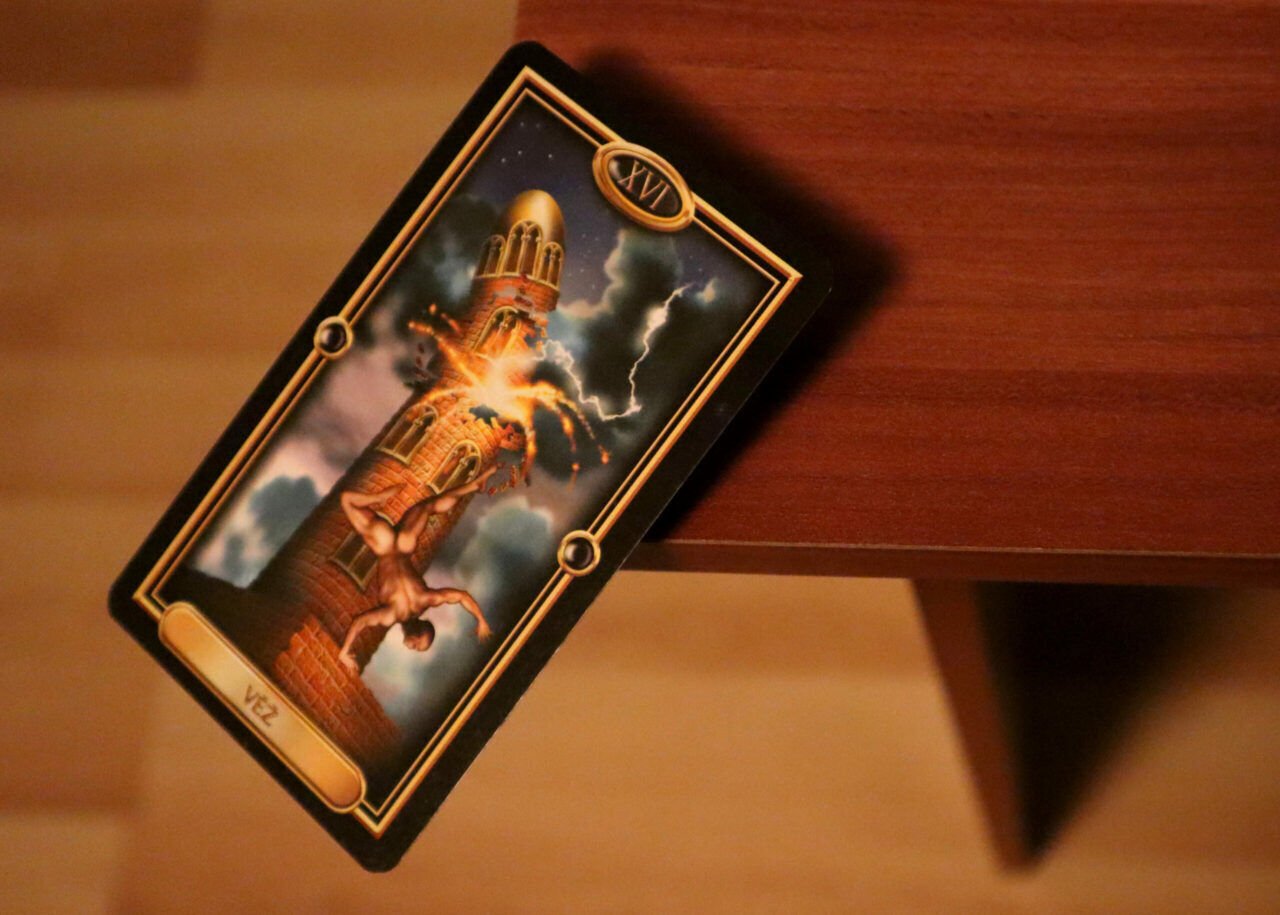 tarotová karta veža