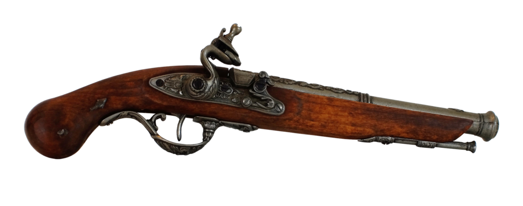 pištoľa s kresadlovým zámkom