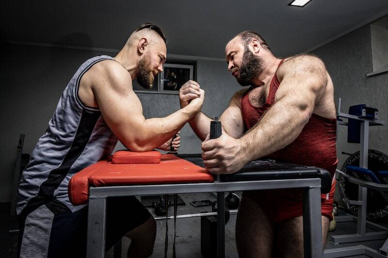 Men Arm Wrestling