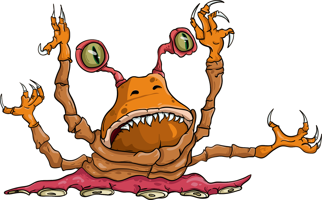monster, pincers, claws