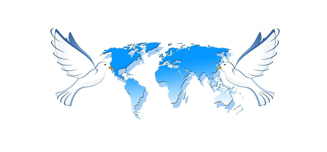 banner, header, dove