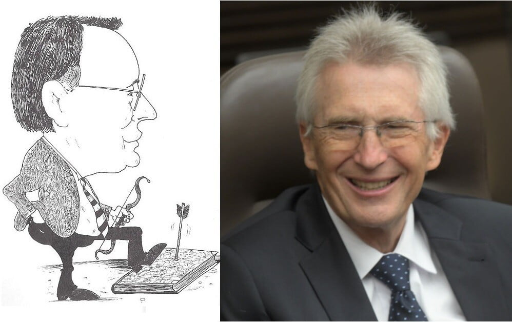 karikatúra Pavla Janíka a Ivan Šimko