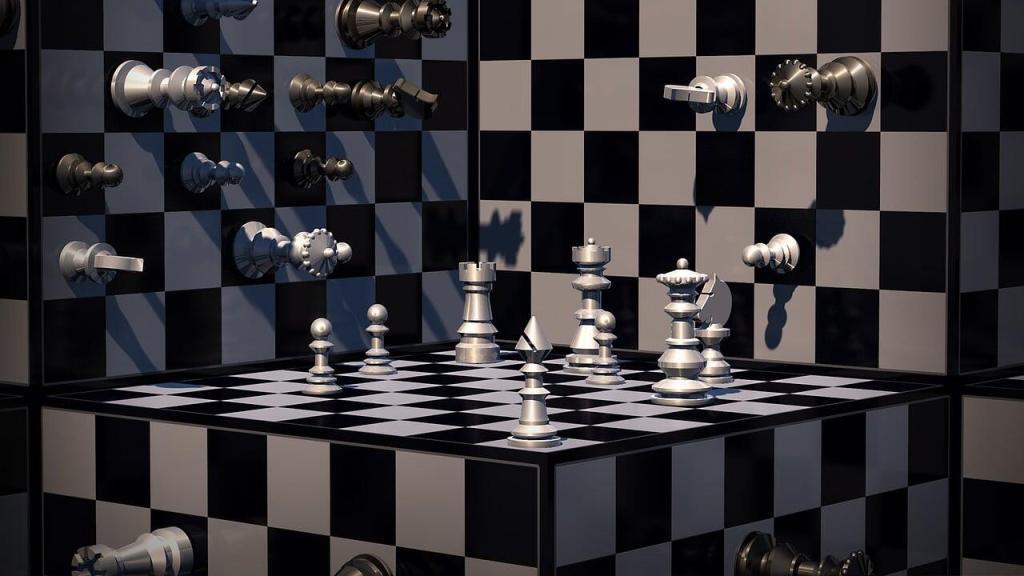 chess, chess cube, chessboards