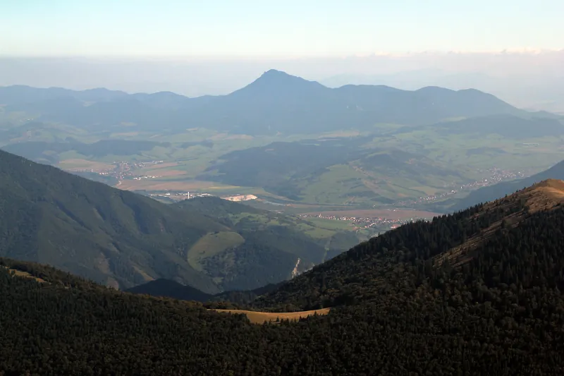 Pohľad na Choč z Veľkého Rozsutca