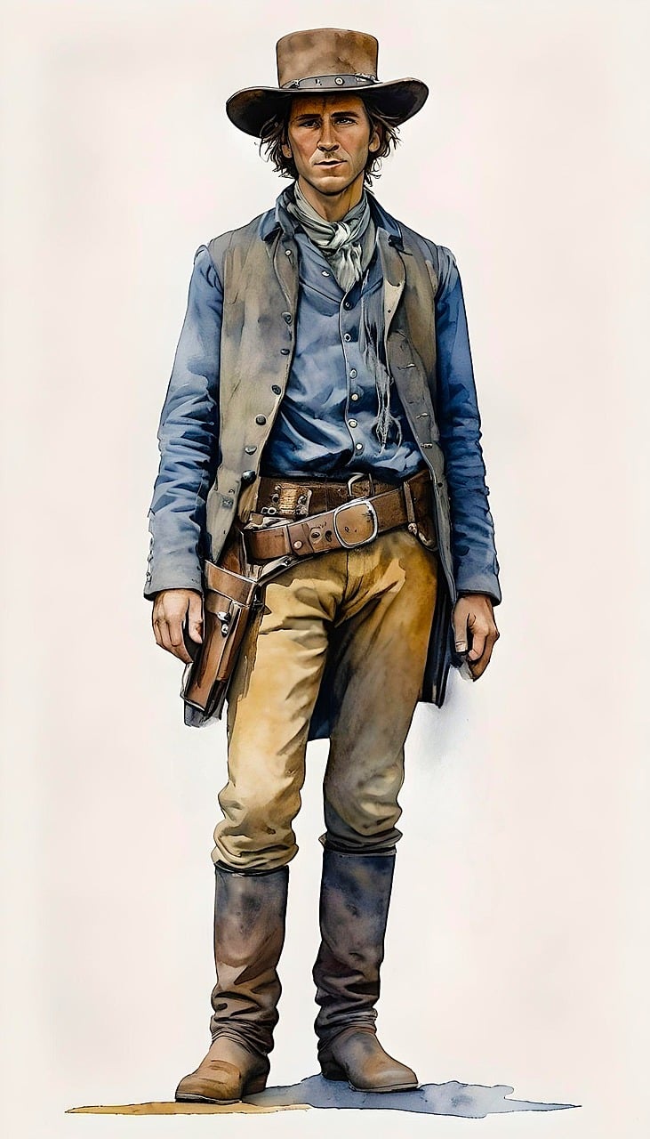 ai generated, man, cowboy