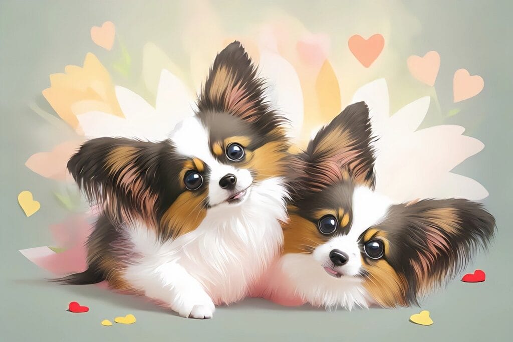 ai generated, papillon, dog