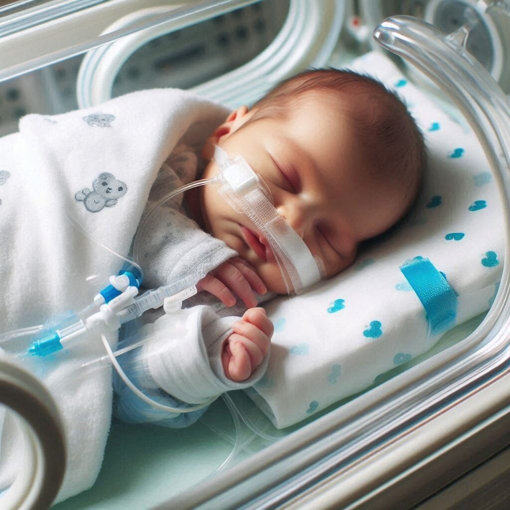 ai generated, incubator, premature birth