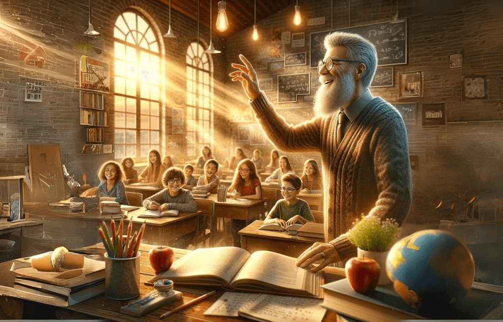 ai generated, teacher, class