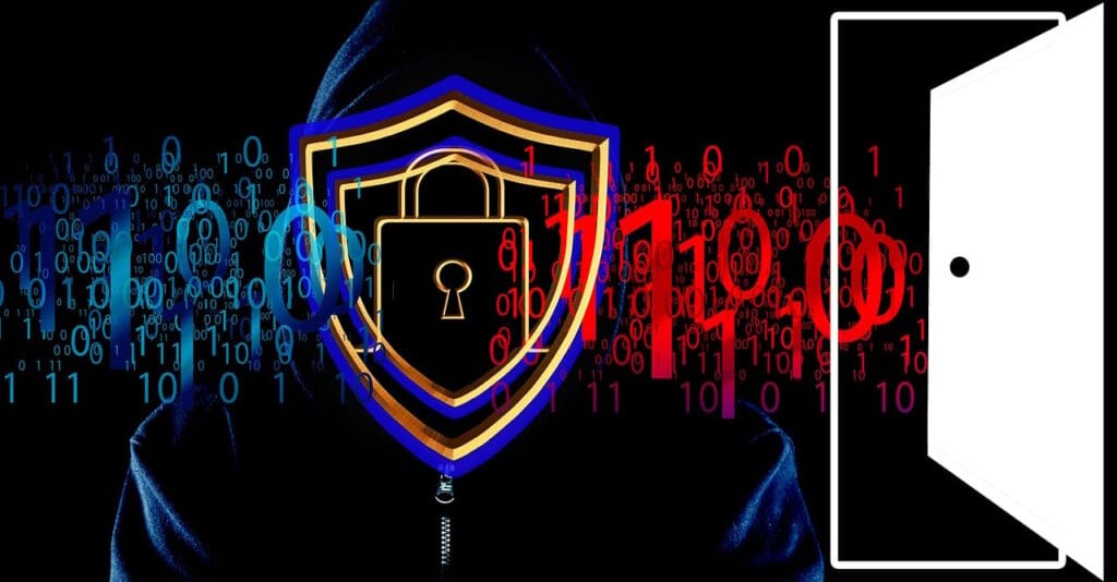 security, internet, crime, cyber, criminal, cyberspace, computer, hacker, data crime, traffic, binary, code, castle, coat of arms, criminal case, control, backdoor, hidden, side entrance, door, hacker, hacker, hacker, hacker, backdoor, backdoor, backdoor, backdoor, backdoor