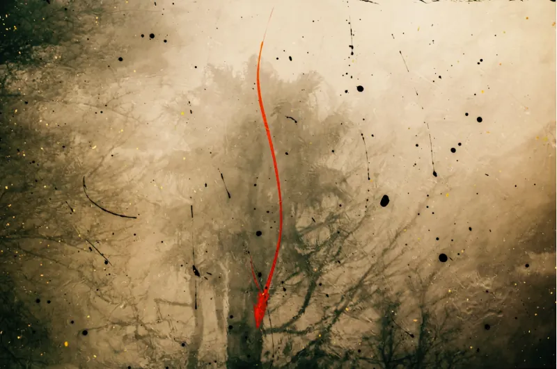 Military fiction, abstract painting