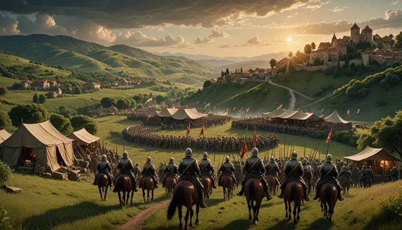 V roku 1498 obliehali Florenťania so svojimi spojencami Pisu. Benátčania, aby pomohli mestu, sa rozhodli napadnúť iné územie Florencie a tak prinútiť armádu obliehateľov, aby sa rozdelila. Napriek očakávaniam to však Florenťania neurobili, ale zhromaždili celkom nové vojsko a vyslali ho proti benátskemu vojsku k dedinke Marradi. Tam niekoľko dní stáli vojská proti sebe a hoci obidve armády trápil nedostatok potravín, nikto sa neodvážil zaútočiť. Nakoniec sa nezávisle na sebe v ten istý deň rozhodli ráno zrušiť tábor a odtiahnuť. Lenže náhodou večer prišla akási žena navštíviť príbuzných do oblasti, kde boli Florenťania a povedala im o zámeroch Benátčanov. Táto správa podnietila sebavedomie vojska, zaútočili a zvíťazili. Obidve strany boli v presne rovnakej situácii, ale vyhral ten, kto prvý získal informáciu o zámeroch toho druhého.