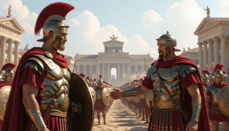 V rímskych dejinách nachádzame príklady, ktoré podporujú obidva prístupy. Konzul Quintius spravidla víťazil v bitkách, pretože ako veliteľ bol ľudský a uznanlivý. Naproti tomu tvrdý a strohý Appius Claudius odchádzal z bitiek ako porazený, lebo vojaci ho neposlúchali. Tacitus, a okrem neho aj rad ďalších historikov, sa prikláňajú skôr k vláde tvrdej ruky ako k zhovievavosti.