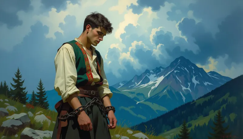 Ej, keď ma šikovali hore tou Bystricou, tak som si zakrývau, tak som si zakrývau oči kabanicou.